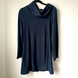 Size Large Neesha Blue Cowl Neck Dress